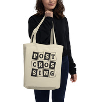 Postcrossing Black Logo Tote Bag